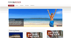 Desktop Screenshot of ferieogreiser.no